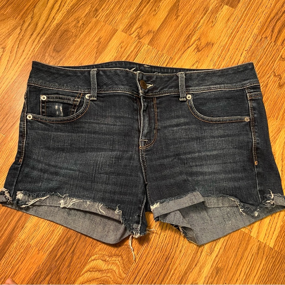 American Eagle Outfitters Dark Grayish blue  Jean Shorts